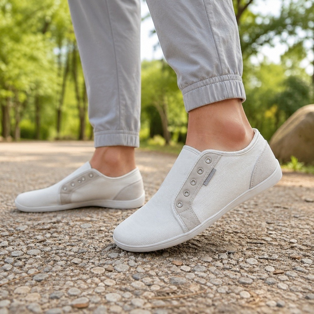 Hobibear Barefoot Shoes Women Size 10‎ White Minimalist Slip On Walking Gym